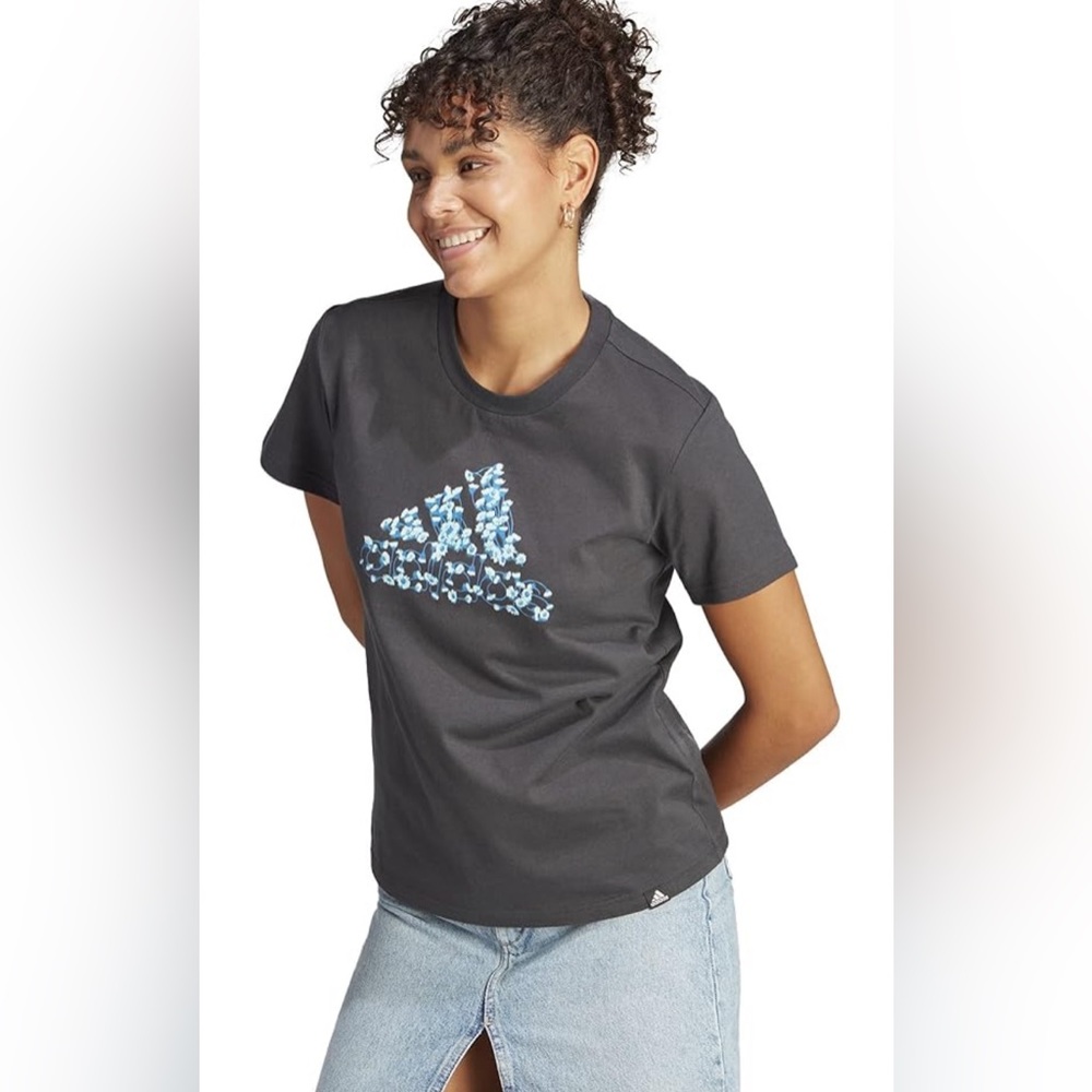 ADIDAS Sportswear Photo Logo Graphic Tee - Size: Large - Color: Carbon - BNWT